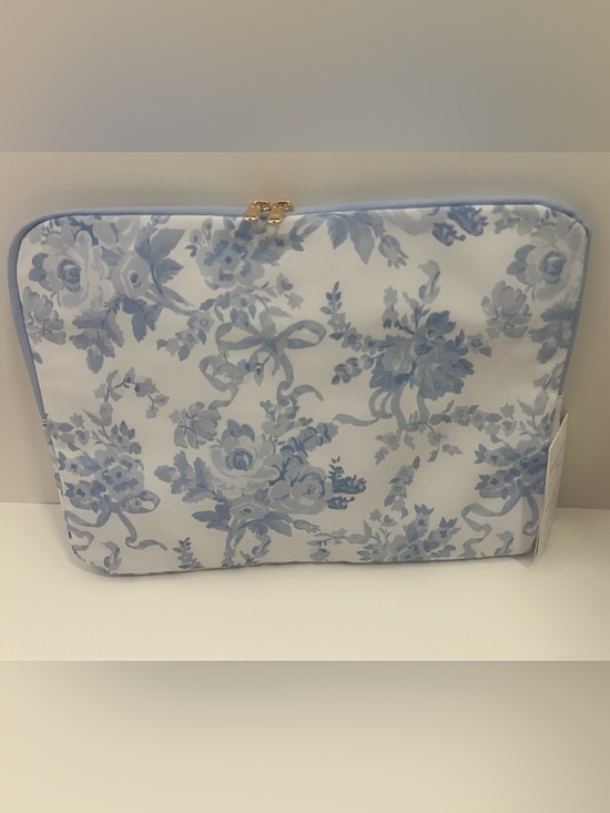 LoveShackFancy Handbags - LoveShackFancy Blue Damask Laptop Case